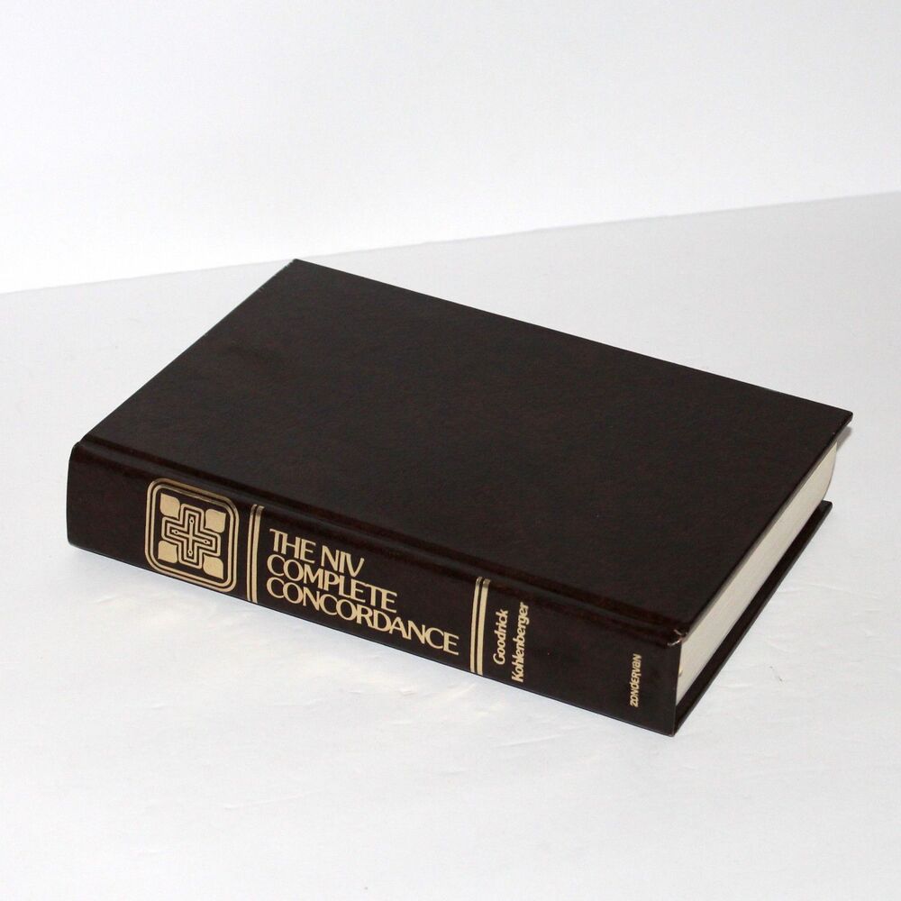 The NIV Complete Concordance 1981 Zondervan Goodrick Bible Study Christian